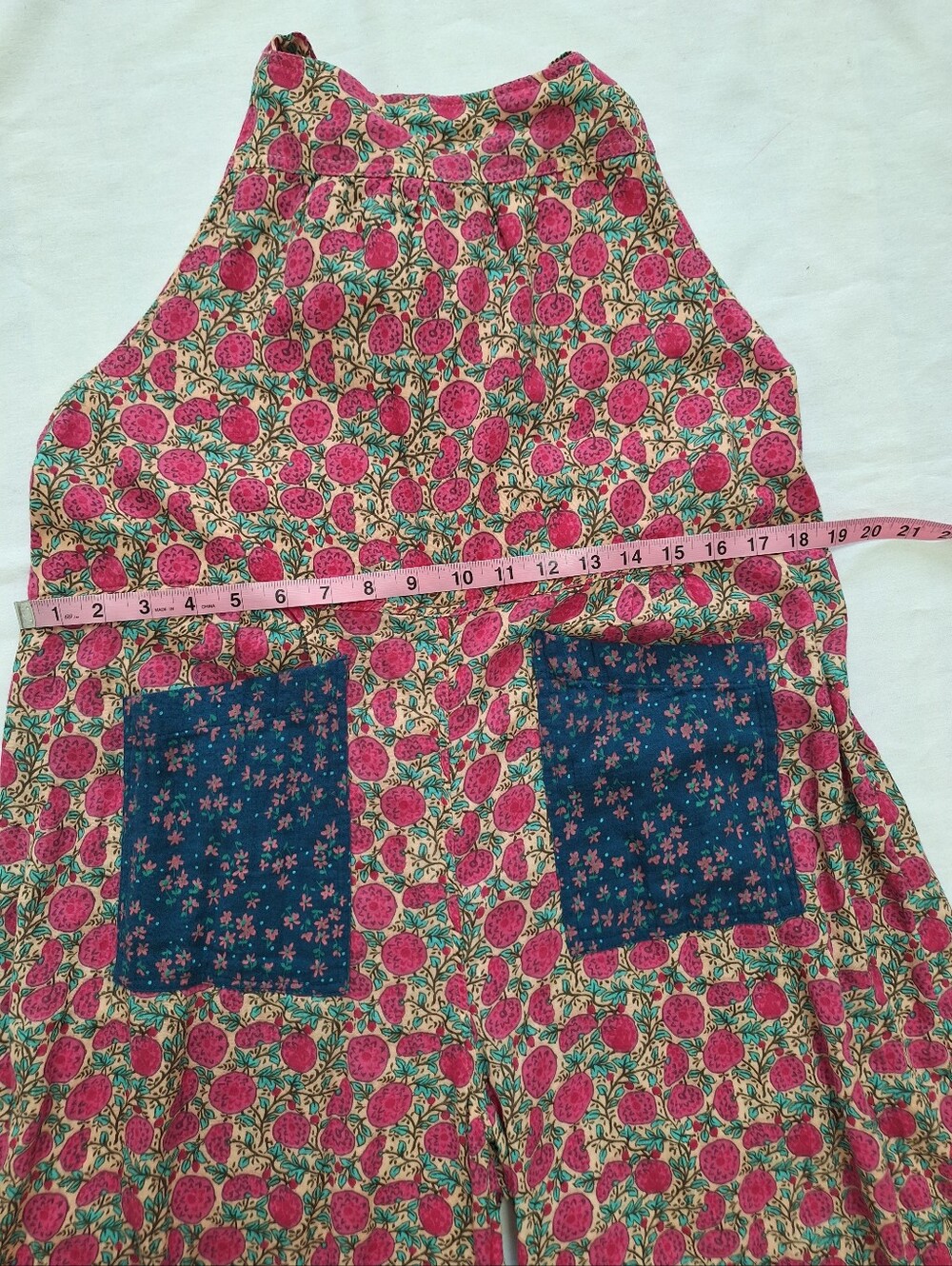 NWOT NATURAL LIFE Floral Wide Leg Jumpsuit in Pink and Navy - Picture 6 of 11